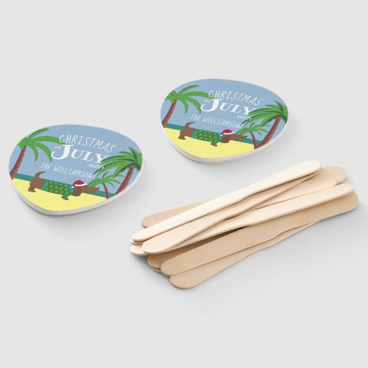 7月カスタムのパーティーのクリスマス ハンドファン (組立なし)