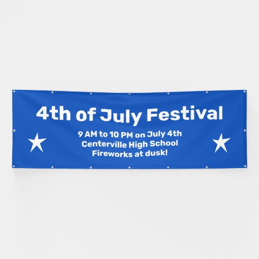 7月カスタム4日お祝いバナー 横断幕 (横)