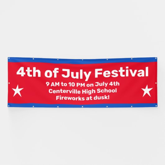 7月カスタム4日お祝いバナー 横断幕 (横)