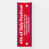 7月カスタム4日お祝いバナー 横断幕 (縦)