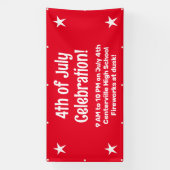 7月カスタム4日お祝いバナー 横断幕 (縦)