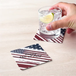 7月カスタム4日の国旗の色の飛行機コースター ペーパーコースター