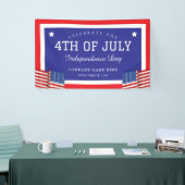 7月カスタム4日アメリカ国旗のテーマ業 横断幕 (トレードショー)
