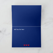 7月カスタム4日ハッピーハッピー50誕生日 カード (内部)