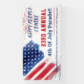 7月カスタム4日パレード赤白青カスタム 横断幕 (縦)