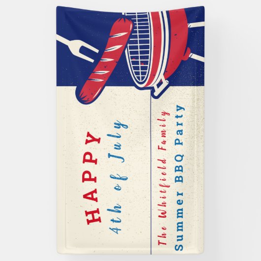 7月カスタム4日ファミリー夏BBQ 横断幕 (縦)