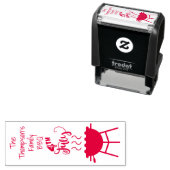 7月カスタム4日BBQゴムスタンプ セルフインキングスタンプ (インサイチュ)