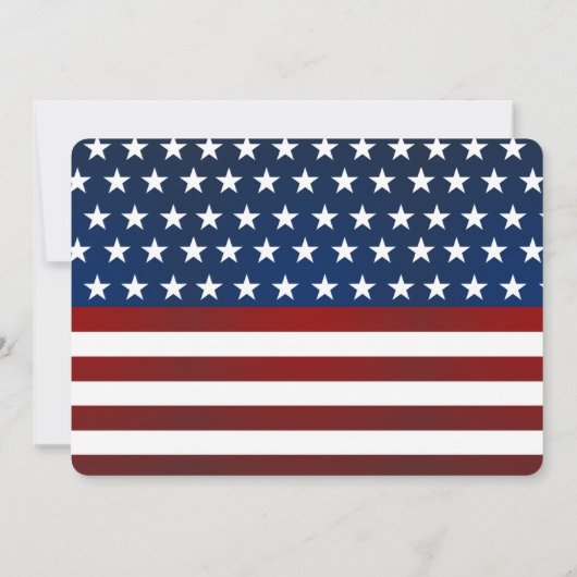 7月カッコいいの4日の男の子の写真2番目の誕生日 招待状 (裏面)