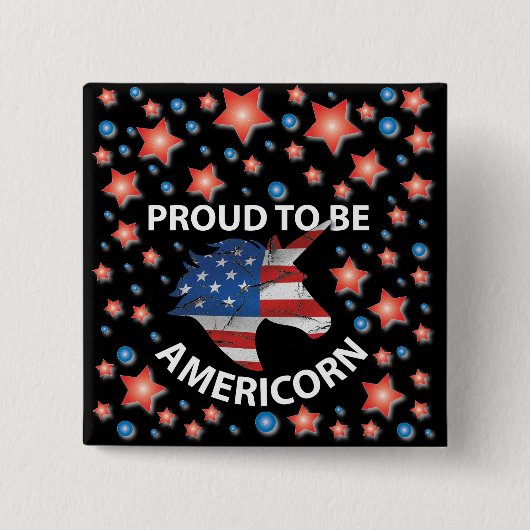 7月カッコいい4日（日）赤・白・青アメリカ 缶バッジ (正面)