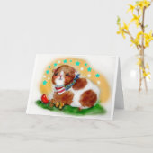 7月カードのモルモット第4! カード (黄色い花)