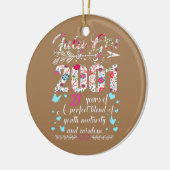 7月ガール2001 21st誕生日ギフト21歳 セラミックオーナメント (左)