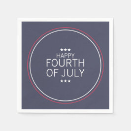 7月クラシック4日の独立記念日紙ナプキンス スタンダードカクテルナプキン
