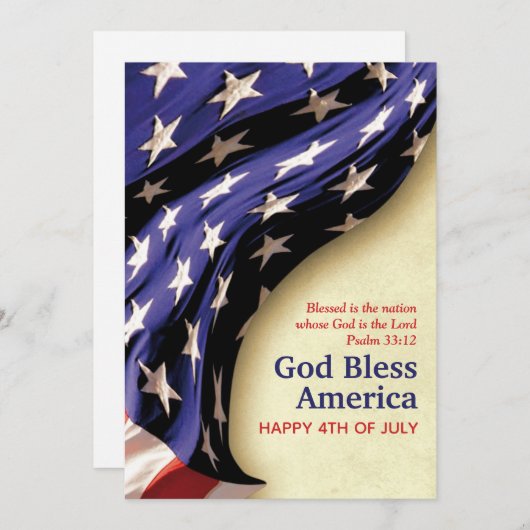 7月クリスチャンの愛国的な4番目 シーズンカード (正面/裏面)