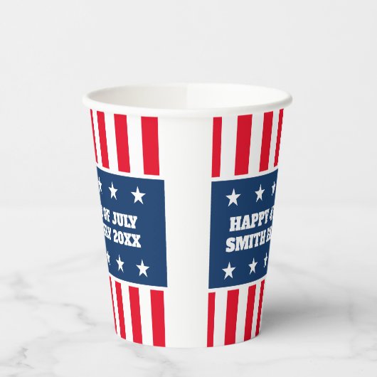 7月クールパーティー第4回米国愛国国旗カスタム 紙コップ (左)