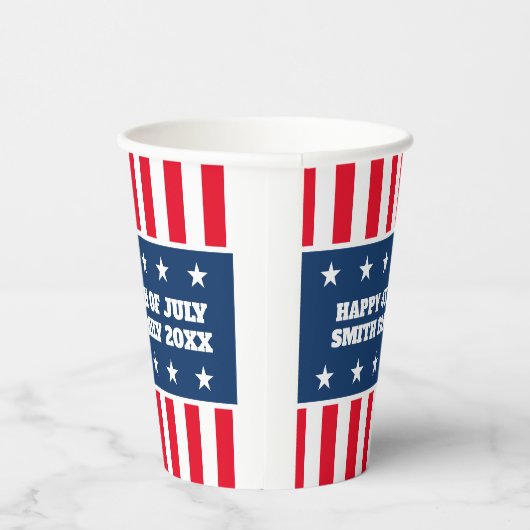 7月クールパーティー第4回米国愛国国旗カスタム 紙コップ (右)