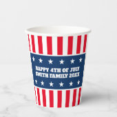 7月クールパーティー第4回米国愛国国旗カスタム 紙コップ (正面)