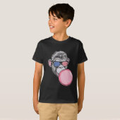 7月クール4日アメリカ国旗を持つサル Tシャツ (正面フル)