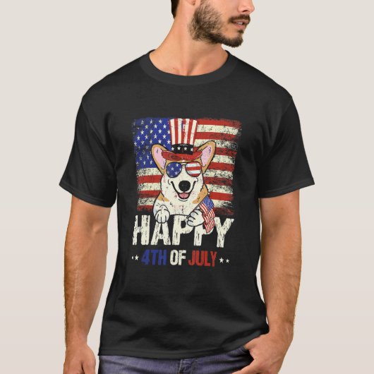 7月コルギの幸せ4日 Tシャツ (正面)