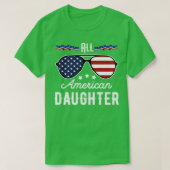 7月サングラスの全米の娘4日(1) Tシャツ (デザイン正面)