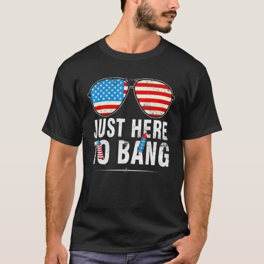 7月サングラスUs FlaのBang 4thに来たばかりだ Tシャツ (正面)