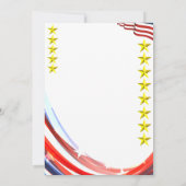 7月ストライプ4日の花火で星とパーティー 招待状 (裏面)