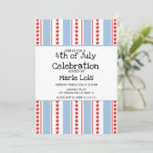 7月ストライプ4日大星赤青 招待状 (スタンド正面)