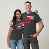 7月チキンウマ豚の米国国旗4日 Tシャツ (ユニセックス)