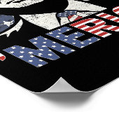 7月トランプ米州旗のトランプ・ハッピー4日 ポスター (角)