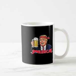 7月トランプ米州旗メリカトランプの幸せ4日 コーヒーマグカップ