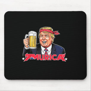7月トランプ米州旗メリカトランプの幸せ4日 マウスパッド