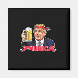 7月トランプ米州旗メリカトランプの幸せ4日 マグネット