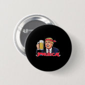 7月トランプ米州旗メリカトランプの幸せ4日 缶バッジ (正面&裏面)