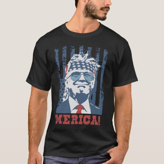 7月トランプ米州旗9日トランプ米州旗 Tシャツ (正面)