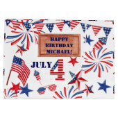 7月ハッピーバースデー追加NAME愛国星 ラージペーパーバッグ (裏面)