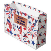 7月ハッピーバースデー追加NAME愛国星 ラージペーパーバッグ (裏面アングル)