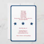 7月ハンバーガーバーベキュー招待状白四日 招待状 (裏面)