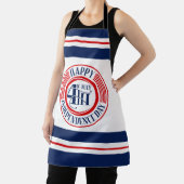 7月バッジ赤白青Happy 4th エプロン (インサイチュ)