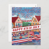 7月バナーミッドストフェスティバル花火 シーズンポストカード (正面/裏面)