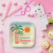 7月パーソナライズされたのパーティー紙プレート ペーパープレート (パーティー)