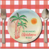 7月パーソナライズされたのパーティー紙プレート ペーパープレート