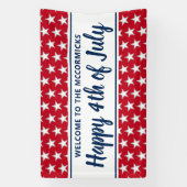 7月パーソナライズされたの4日パーティーの星とストライプ 横断幕 (縦)
