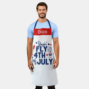 7月パーソナライズされたの4thのBBQシェフをグリル エプロン