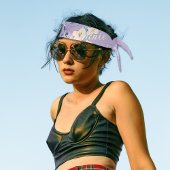 7月パーソナライズされた誕生フラワー名前をカスタムする タイヘッドバンド