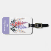 7月パーソナライズされた誕生花 ラゲッジタグ (正面横)