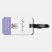 7月パーソナライズされた誕生花 ラゲッジタグ (裏面横)