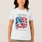 7月パーソナライズされた13日誕生日シャツ4日 トライブレンドTシャツ (正面)