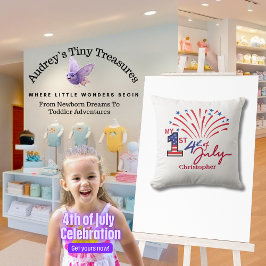 7月パーソナライズされた14日のベビー枕 クッション