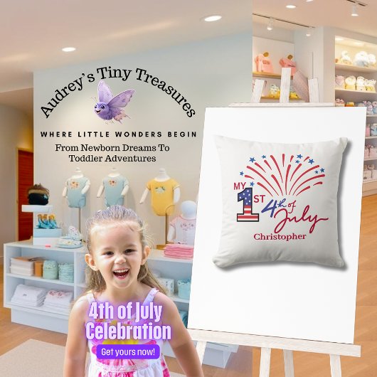 7月パーソナライズされた14日のベビー枕 クッション