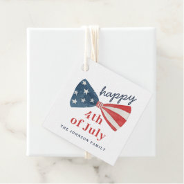 7月パーソナライズされた4日かわいい幸せ フェイバータグ