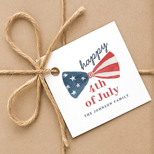 7月パーソナライズされた4日かわいい幸せ フェイバータグ